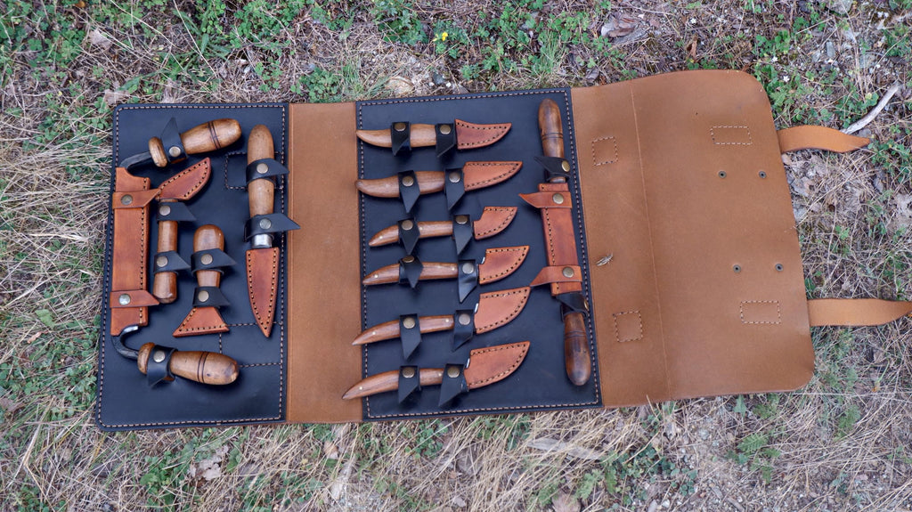 Handcrafted Wood Carving Knife Set – A Lifetime Treasure for Your Craft and Legacy carving knife set with leather bag