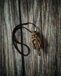 Totally Handcraft Carved Wooden Powerful Ragnar Lothbrok Necklaces Pendants : A Unique Handmade Accessory