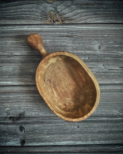 bushcraft hand carved rustic rouge bowl gift for father gift for camper