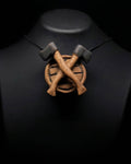 wooden handmade uniquie axes necklace gift for her pendant moms gift valentine day gifts