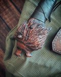 Handmade lion head figured tomahawk blacksmith axe