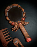 Natural Wood Hair Care and Eyeglass Organizer Set - Handmade and Custom Design