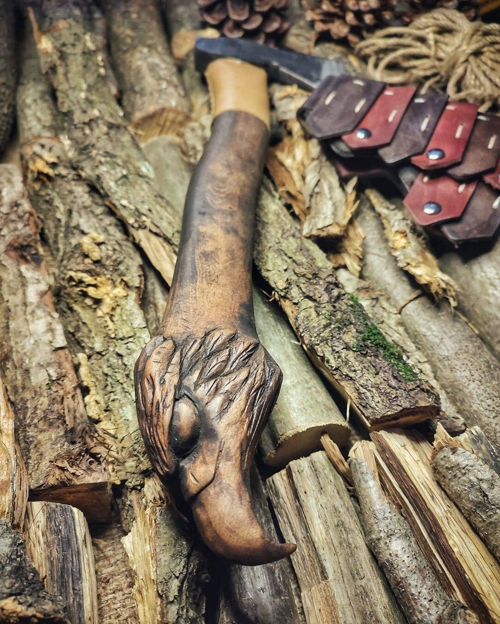 Artistic and Durable Handmade Ax