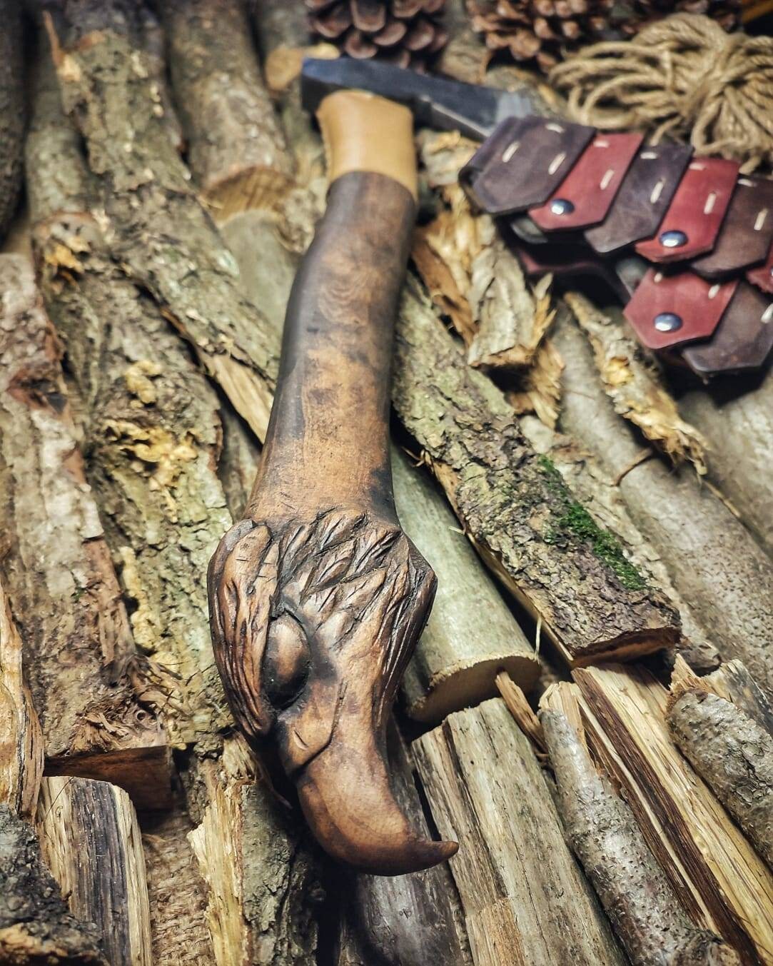 Artistic and Durable Handmade Ax