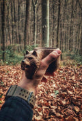 Hand carved eco friendly wooden wolf carved kuksa , mug , birch tumbler, natural , Scandi nordic cup, portable camping cup, Kitchen Decor