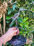 Blacksmith hand forged bird sculpture