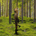 Shaping the Viking Spirit in Wood: Handcrafted Wooden Statue of Ragnar Viking Warrior Miniature Sculptures Ragnar