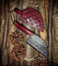 Handcrafted Serbian Chef Knife - Made of Carbon Steel Traditional Kitchen Knife: Serbian Chef Knife - Long-lasting Carbon Steel Practical