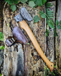 Handcrafted Carpenter's Ax with Unique Leather Sheath
