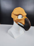 Handcrafted Real Leather Vulture Mask: Unique and Spooky Halloween, Cosplay, and Party Accessory