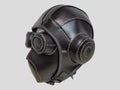 Handmade Leather Motorcycle Helmet, Mouthguard, and Goggles Set - Unique Masks for Cosplay and Parties