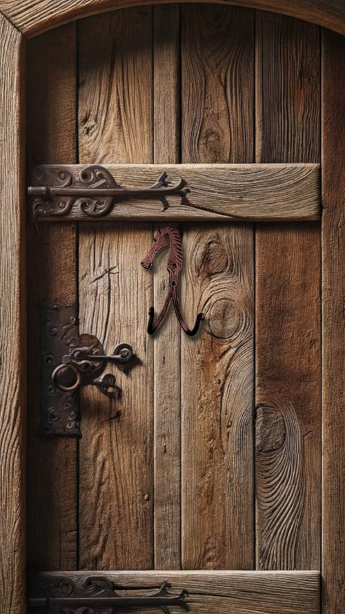 Blacksmith Handmade horse shaped key holder rustic decor