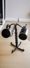 Blacksmith rustic style mediial mug holder