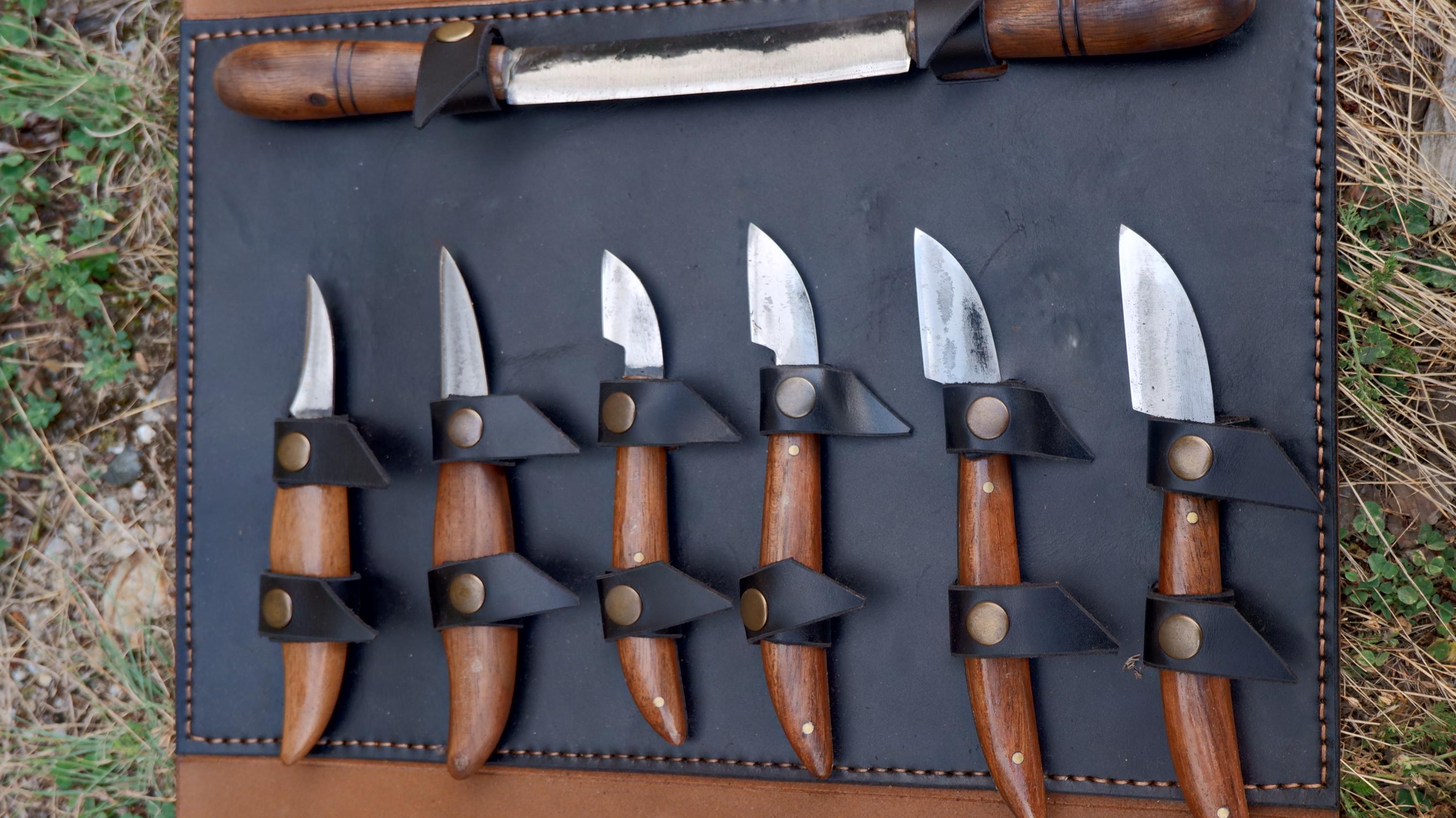 Wood carving tool forged carving knives set