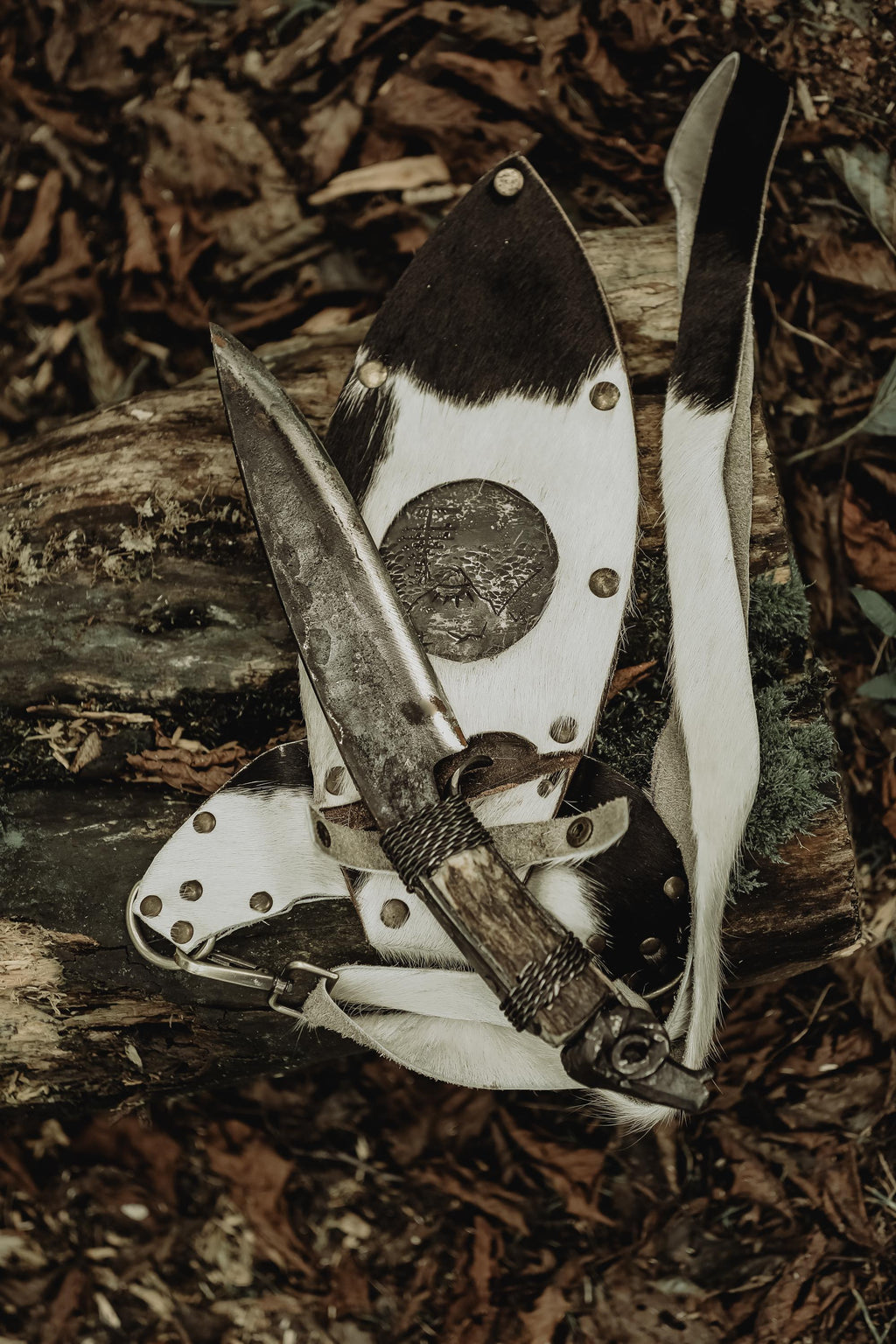 Blacksmith hand forged handmade custom carbon steel romanian expert soldier knife