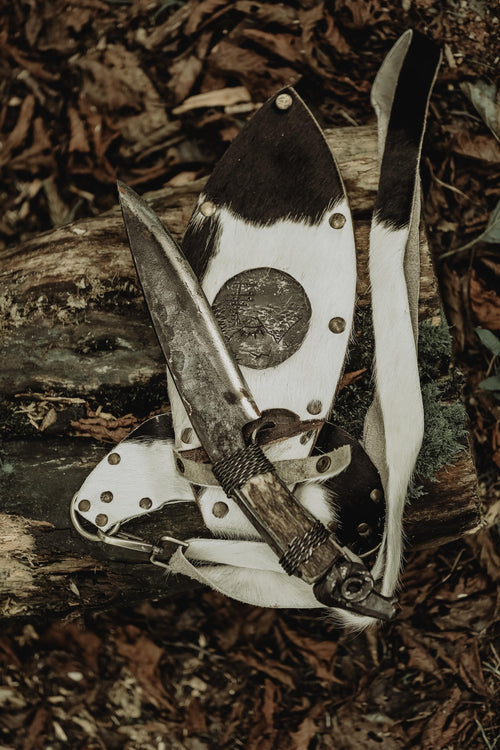 Blacksmith hand forged handmade custom carbon steel romanian expert soldier knife
