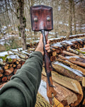 Bushcraft Survival Kit – Hand Forged Knife Carbon Steel Shovel with Leather Sheath – Outdoor Camping &amp; Emergency Tools